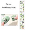 GFTCGK Pack of 6 correction rollers, 1 panda sticker, mini