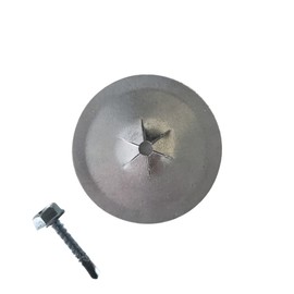 ㅤBlueTex Insulation Fastener Set: ¾ Sheet Metal Screws with Self-Locking Insulation Washer (100)