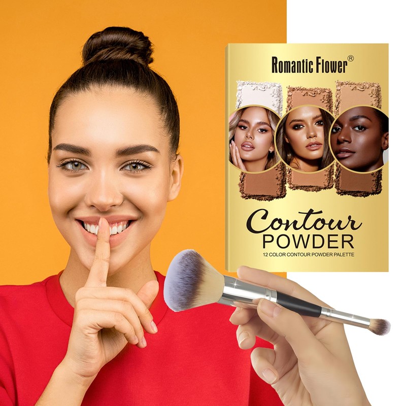Joyeee Contouring Makeup Palette for Beginners, 9 Colors Large Pro