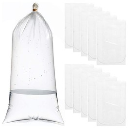 Elgbiaoxi Elgbiaoxi 20 Pcs Fish Bags Leak Proof Clear Plastic Fish Bags Fish Transport Bags Size 5.9 x 13.8 Inches for Tropical & Marine Fish Transport