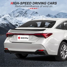 cciyu Rear Trunk Lip Spoiler Wing Fits for 2013-2018 For Toyota Avalon Racing Trunk Spoiler(ABS Glossy Black)