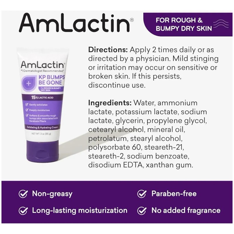 Amlactin Kp Bumps Be Gone - 3 Oz Queratosis Pilaris