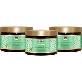 African Pride Feel It Formula, Hair Strengthening Mask - Peppermint, Rosemary, & Sage - Aids Growth, Nourishing Treatment for Split Ends & Dry Scalp for All Hair Types 12oz (Pack of 3)