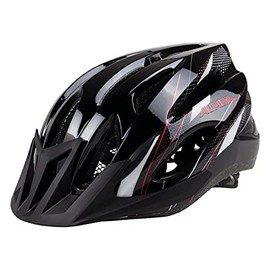 ALPINA 17 Mountain Bike Helmet, Unisex, MTB 17, Black-White-Red, 58-61 cm