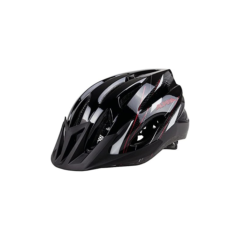 ALPINA 17 Mountain Bike Helmet, Unisex, MTB 17, Black-White-Red, 58-61