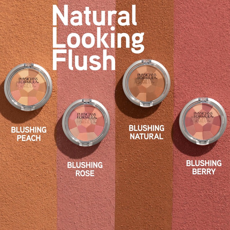 Physicians Formula Powder Palette Multi-Colored Blush, Silky Smooth Formula, Hypoallergenic,