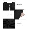 VOTEPRETTY Women's Short Sleeve V Neck Wrap Dress Summer Casual