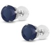 Gem Stone King 2.12 Cttw Aretes de Oro Blanco de