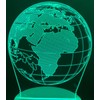 True Face 3D Optical Illusion Night Light, Touch LED Table