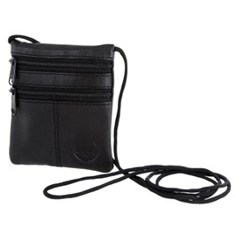 ReNa-Retail High-quality chest bag, genuine leather, Black 2 Small