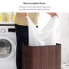 SONGMICS Laundry Hamper with Lid, Bamboo Launry Basket with Handles,