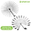 Spurtar Feeler Gauge Set Stainless Steel, 32 Blades Tapered and