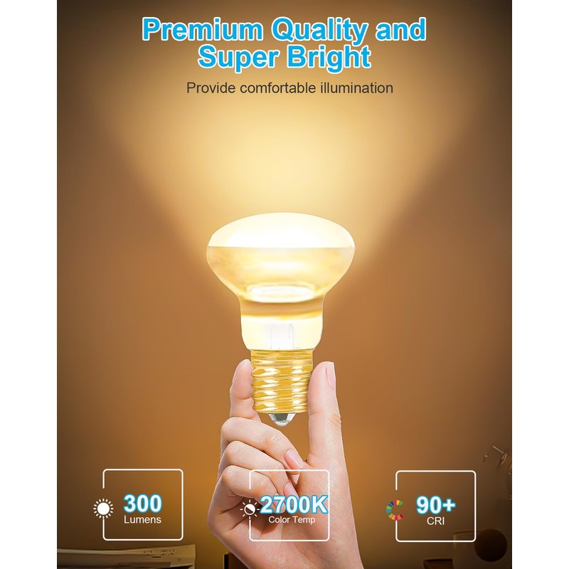 SerBion Lava Lamp Bulb, R39 E17 Reflector Type Bulb for