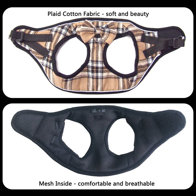 Mesh Soft Dog Harness, Adjustable No Pull Reflective Comfort Pet