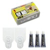 Clear Hook for Wallpaper (M) Transparent, Value Set of 2,