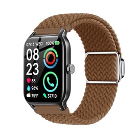 TenCloud Bands Compatible with anyloop Smart Watch ALW7 Bands Nylon Strap Breathable Adjustable Stretchy Loop Wristband intended for anyloop ALW7 Smartwatch, F, Nylon, no gemstone