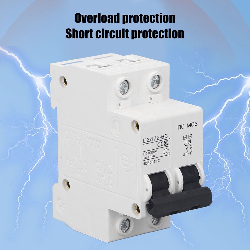 DC Circuit Breaker Overload Protection Magnetic System PV Circuit Breaker