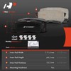 A-Premium Front & Rear Ceramic Disc Brake Pads Set Compatible