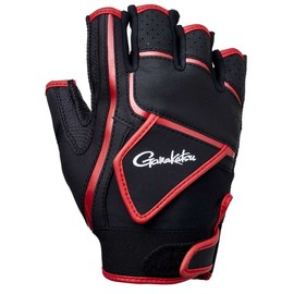 Gamakatsu CORDURA Tournament Glove 5-Finger Cut GM7293 Black/Red LL