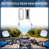 INFINAUTO Motorcycle Rear View Mirrors Bar End Side Mirrors Mount