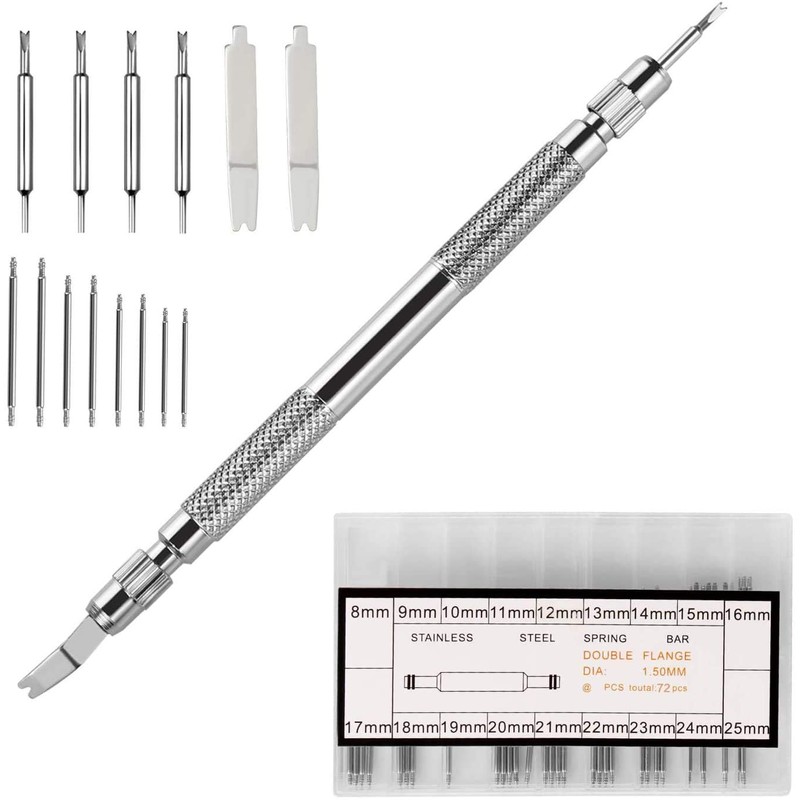 PIONEERS Spring Bar Tool Set with Extra 6 Tips Pins
