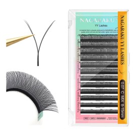 Paquete De Extensiones De Pestañas Nagaraku Con Diseño En Y.