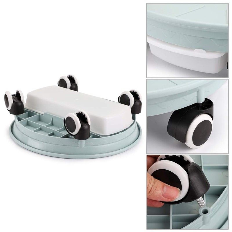 Skelang 2-Pack 13.39' Plant Caddy with Water Drawer, Movable Planter