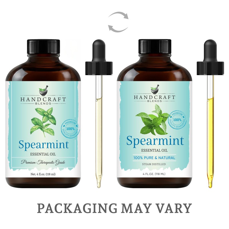 Handcraft Blends Spearmint Essential Oil – Huge 4 Fl Oz