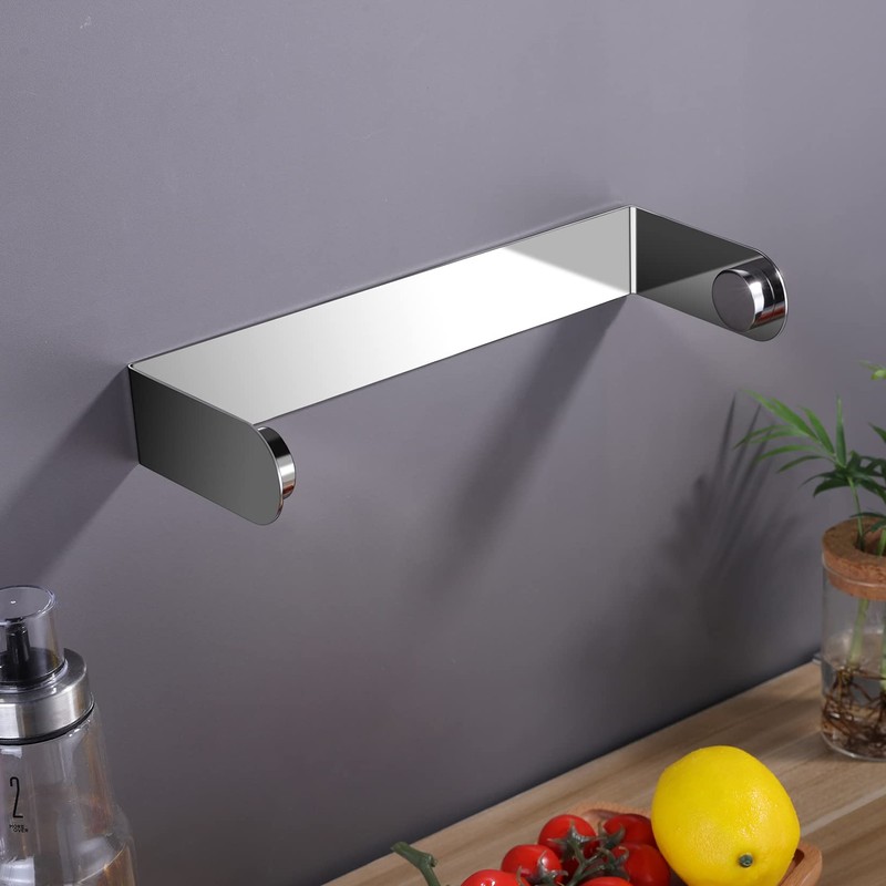 ZUNTO Adhesive Paper Towel Holder, Under Cabinet Paper Towel Rack