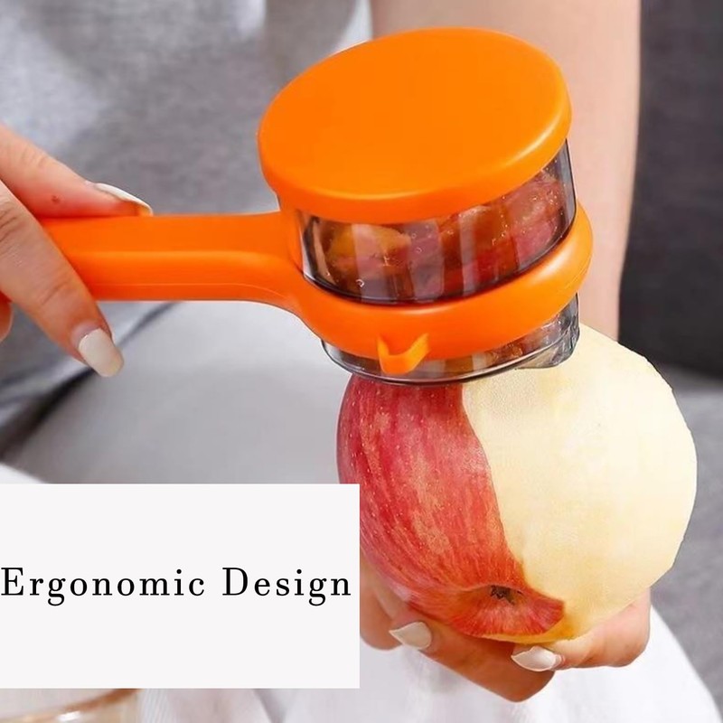 Vegetable Peeler with Container Double Sided Stainless Steel Blade Easy
