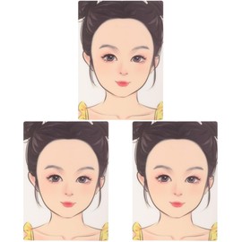 Operitacx 3pcs Face Painting Tool Reusable Face Painting Practice Board Makeup Practice Board Drawing