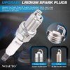 WJAUTO Iridium Spark Plugs 4 Pack, Pre-Gapped Sparkplugs OEM Replacement