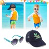 Jupsk Dinosaur Baseball Cap and Sunglasses Set, Summer UV Protection