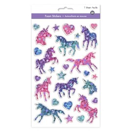 Unicorn Stickers - 3D Stickers for Kids Foam Stickers for Girls Puffy Stickers for Kids Girl Stickers Sparkly Stickers Girly Stickers Unicorn Stuff Sparkle Sticker Set Puff Sticker Set of 27 Stickers