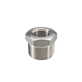 Beduan Stainless Steel Reducer Hex Bushing, 1" Male NPT to 3/4" Female NPT, Reducing Cast Pipe Adapter Fitting