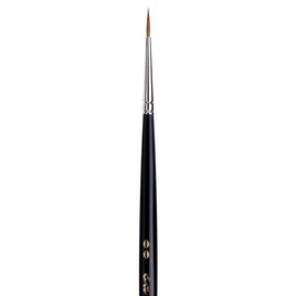 da Vinci Watercolor Series 35 Maestro Paint Brush, Round Long Taper Kolinsky Red Sable, Size 2/0 (35-00)