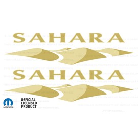 Jeep Sahara Dunes Fender Side Decals Stickers fits Jeep Wrangler Sahara Edition JK (2007-2018) (Set of 2) | FJ4E4