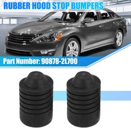X AUTOHAUX Hood Rubber Bumper Hood Spin Hood Bumper Stop Cushion Stopper Black Rubber for nis san Fits Altima 1996-2006 nis san Xterra 1996-2006 2 pcs