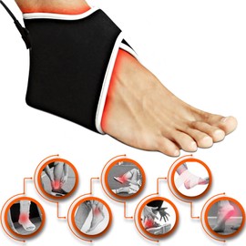 CAMECO 1 Pack Red Light Therapy for Ankle, 680nm & 850nm Near Infrared Light Therapy Device for Ankle (Black)