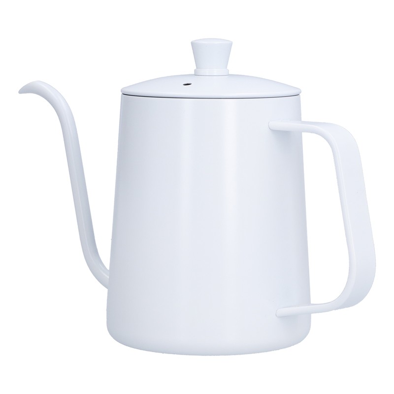 Coffee Kettle Stainless Steel Mini Portable White Thin Mouth Pour