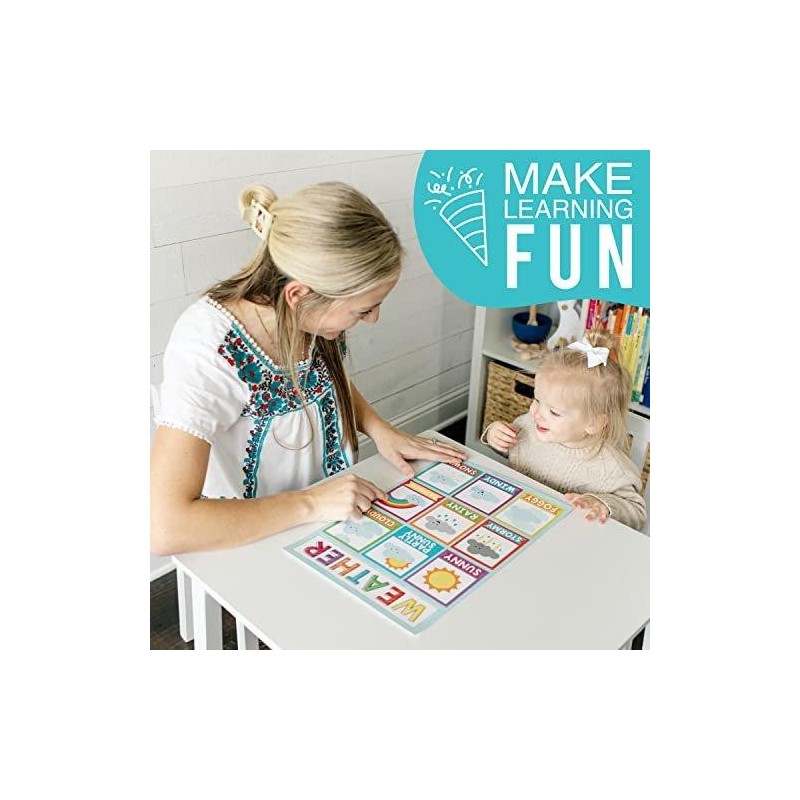 Colorful Educational Posters | Set of 16 | Classroom Supplies