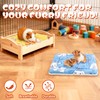 CHICAUP 2 Pcs Guinea Pig Bed, Washable Rabbit Bunny Bed