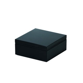 Pearl Metal D-6590 Everyday Heavy Box, 1 Tier, Black with Rubber Belt