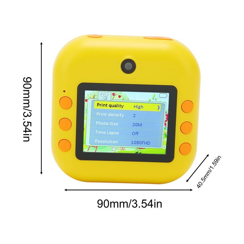 Instant Print Camera 2.4inch IPS Screen 48MP 1080P Video 8x