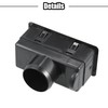ACROPIX 10.5x4.7cm Black AC Air Conditioner Vent Outlet Universal RV