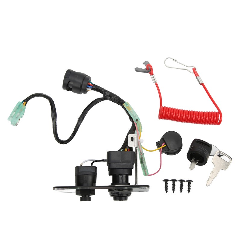 Outboard Engine Ignition Key Switch Panel Assembly 704‑82570‑08‑00 Replacement for