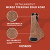 CONTEC Bicycle Grips Merge Trekking Ergo Cork, 140 mm, D3