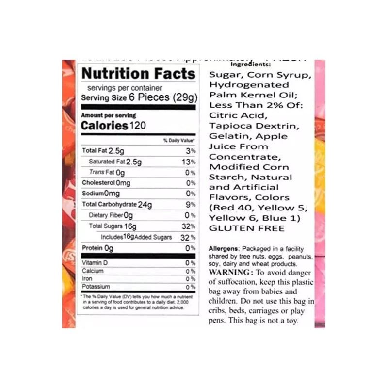 Starburst ALL ORANGE Flavored Fruit Chews BULK Candy - 1/2