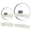 4pcs Adjustable Universal Pot Lid Holder Organizer, Pan Lids Organizers