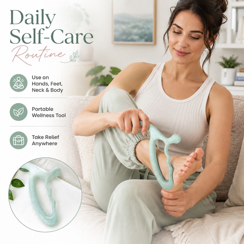 Handheld Acupressure Massage Tool for Relaxation – Big Head Plastic